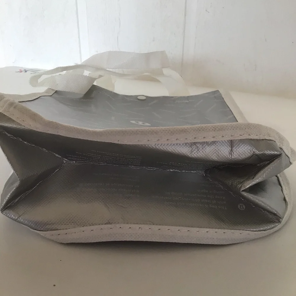 LULULEMON SILVER SMALL REUSABLE TOTE HOLIDAY 2022